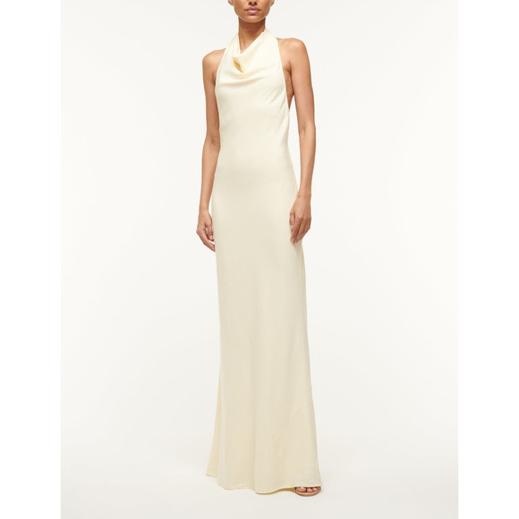 Staud 'Giuseppe' Beige Viscose Dress Size XL - Picture 1 of 4